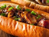 French Foul With Sausage Sandwich