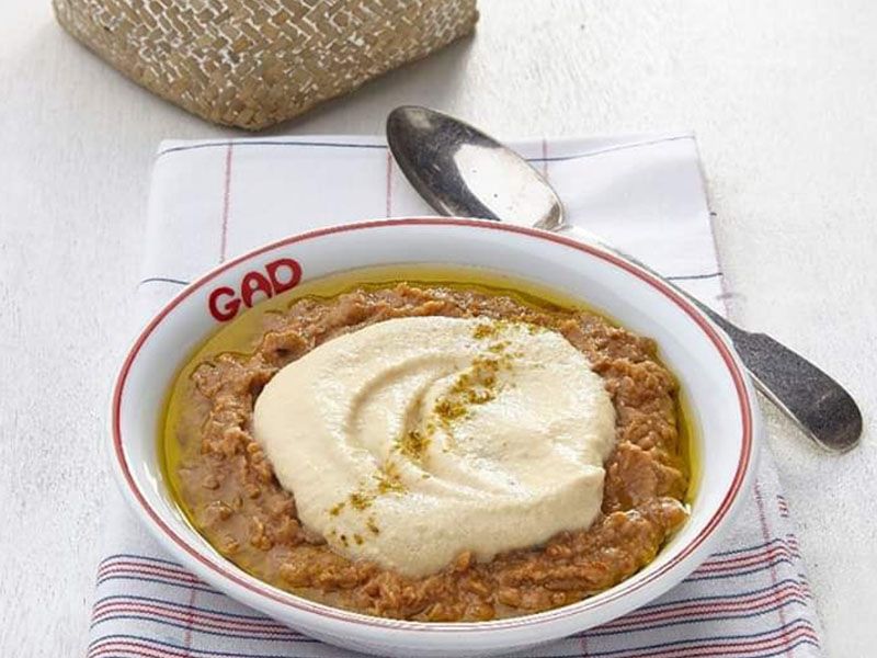 Foul Qedra with Oil and Lemon