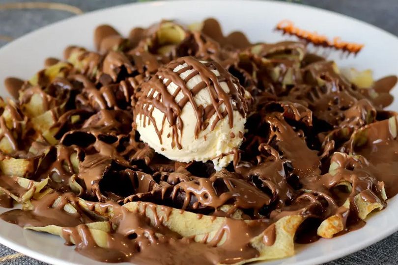 Nutella Fettuccine Crepe