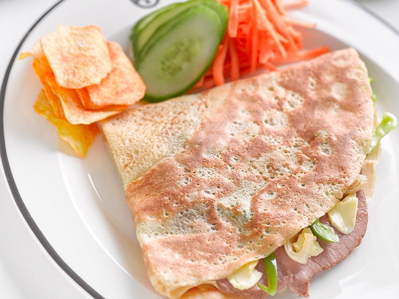 Philly Cheese Steak Crepe