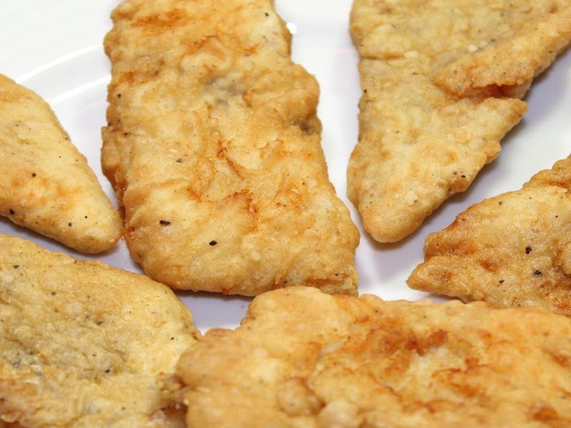Fried Fillet Grey Mullet Fish
