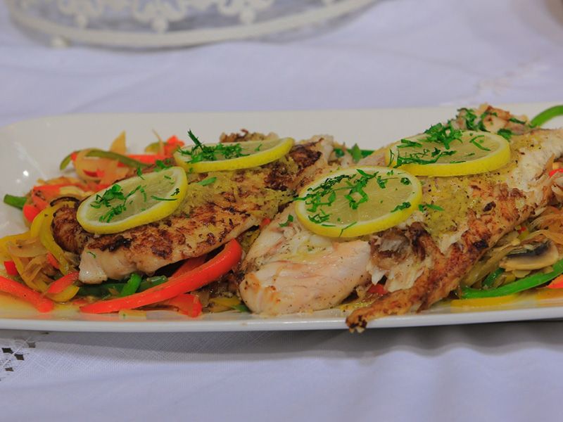 Fried Zander Fish Fillet