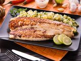Grilled Fish Fillet With Potatoes Meal
