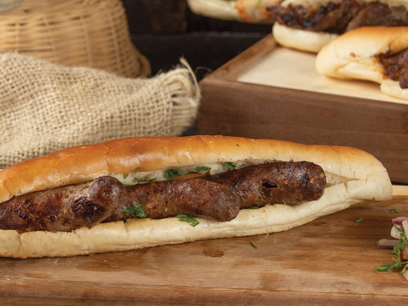 Oriental Sausage Sandwich Fino Bread