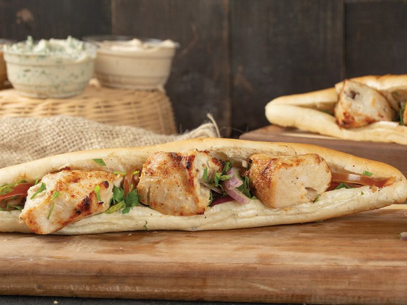 Shish Tawook Sandwich Fino Bread