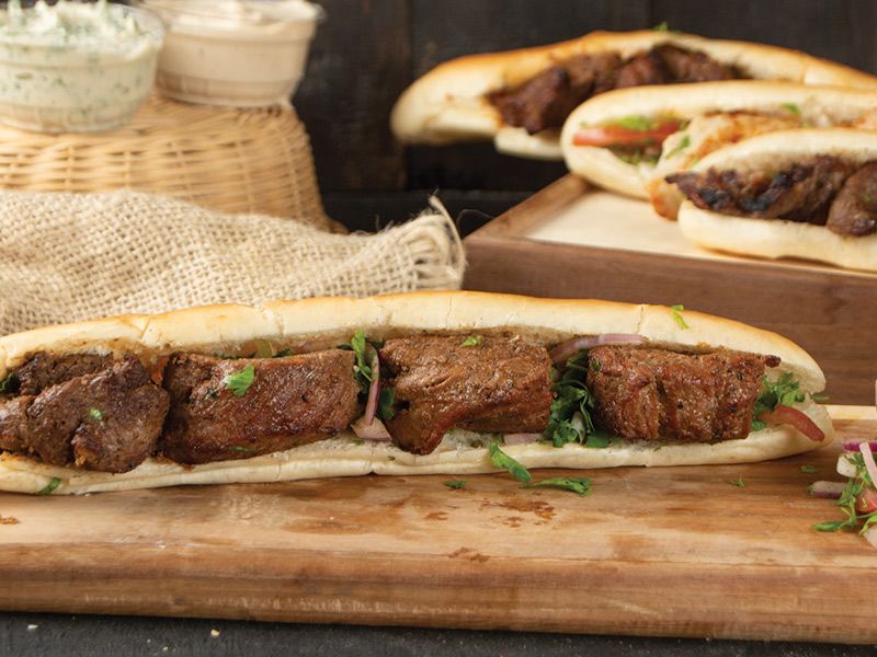 Kebab Sandwich Fino Bread