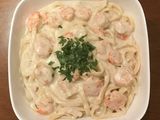 Fettuccine Pasta With Shrimp