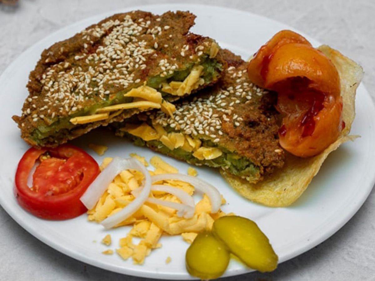 Stuffed Taamia patty