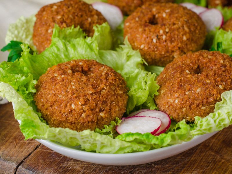 Stuffed Falafel Patty