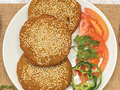 Stuffed Falafel Patty
