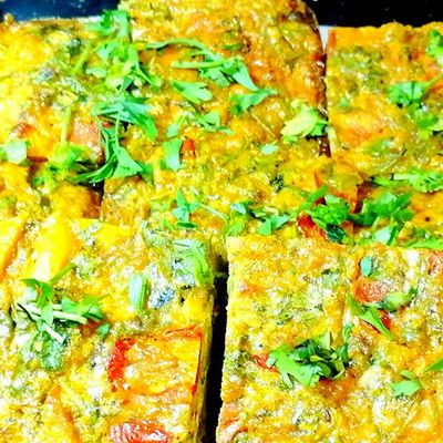 Large French egga patty