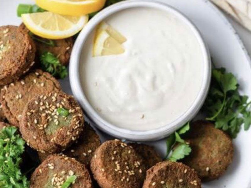 Falafel With Pastrami Patty