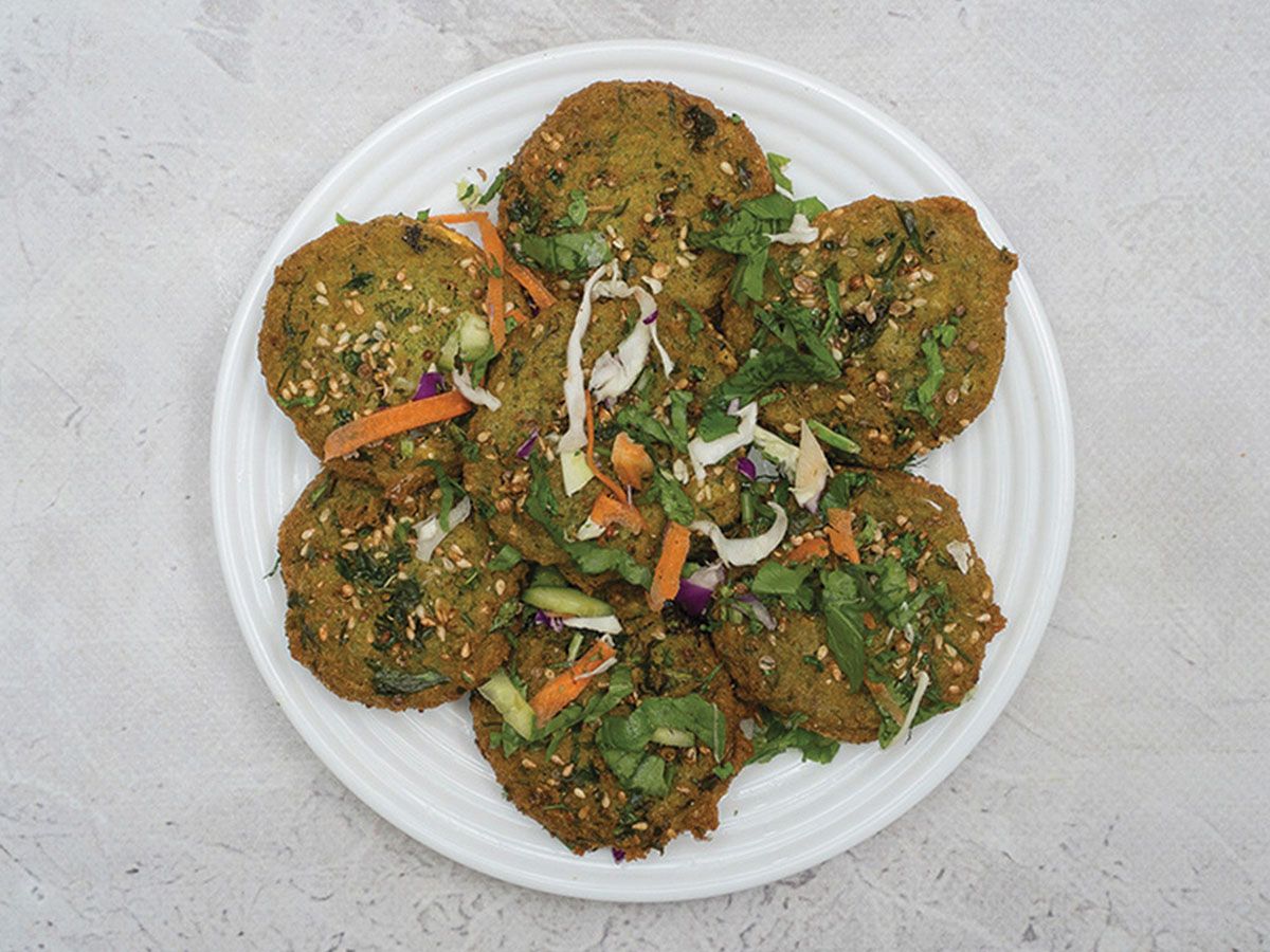 Small stuffed falafel patty