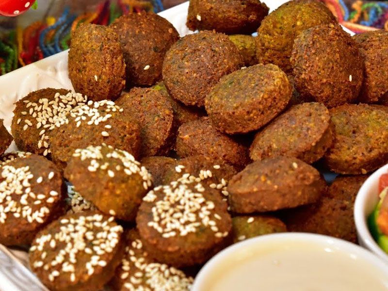 Stuffed Falafel Patty