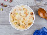 Rice Pudding with Qeshta and nuts