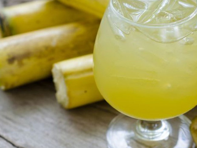Sugarcane With Orange Juice