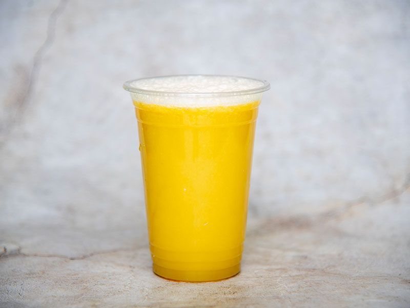 Sugarcane With Orange Juice
