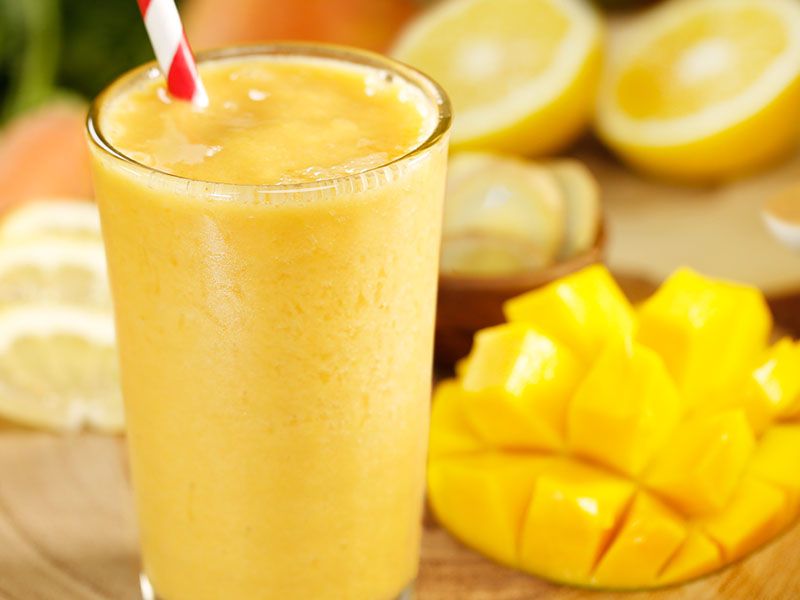 Sugarcane With Mango Juice
