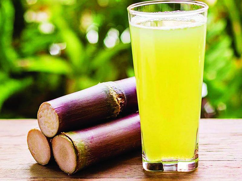 Sugarcane With Mint Juice