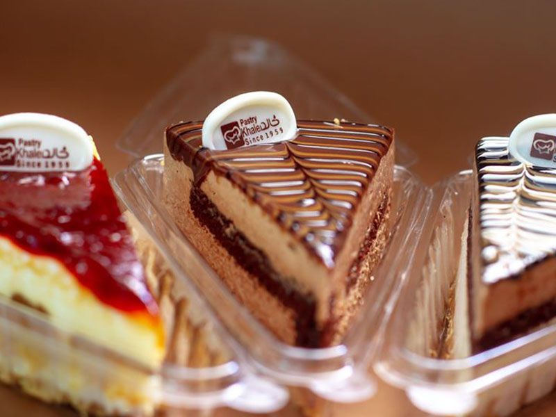 Piece of chocolate cheesecake