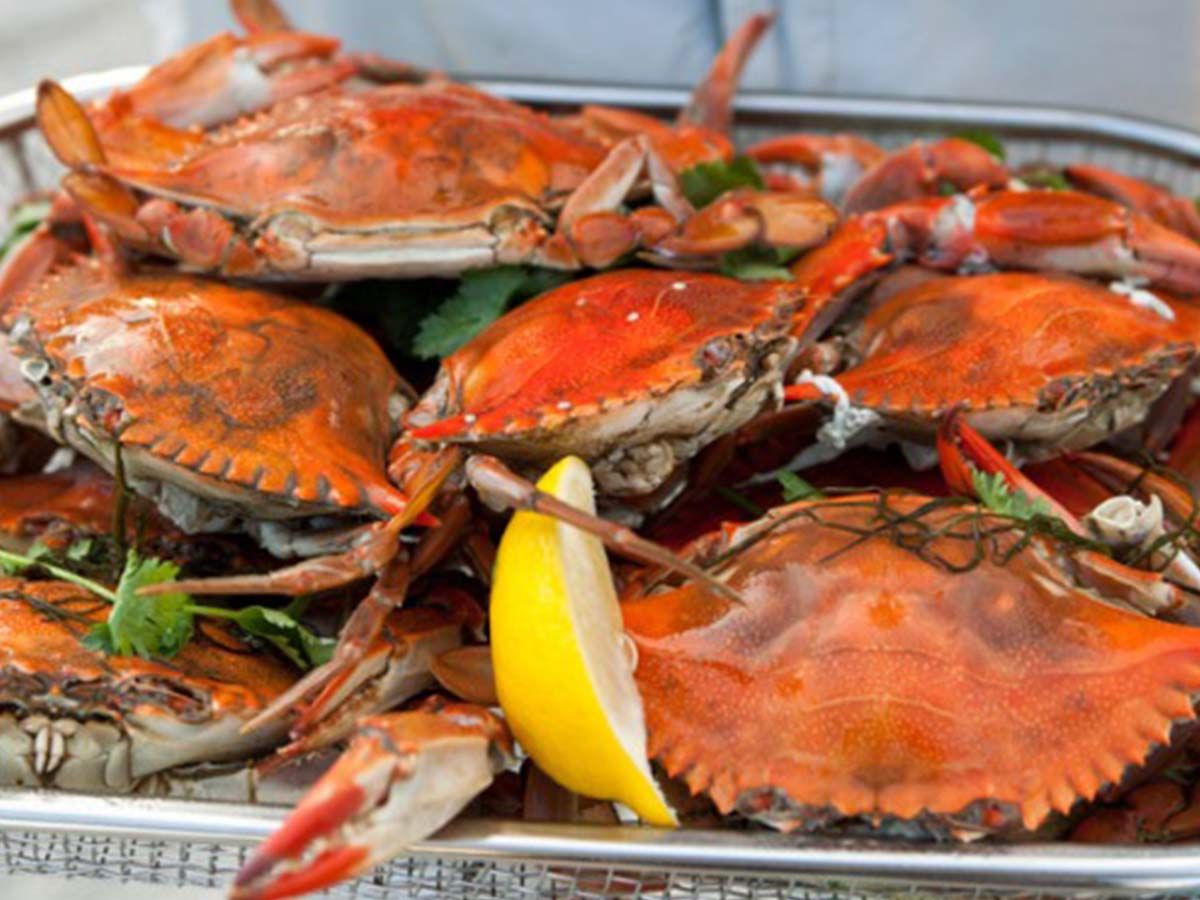 Grilled crab