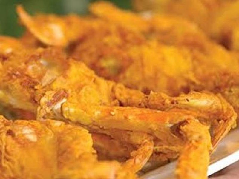 Fried Crab With Cheese And French Fries
