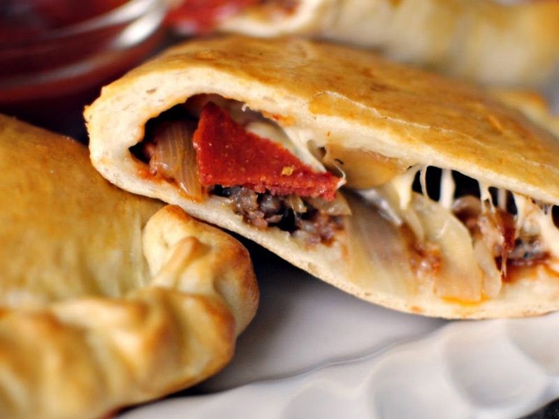Oriental Sausage Calzone
