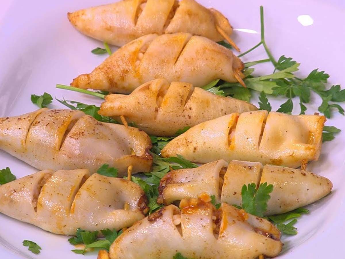 1/2 kilo calamari stuffed seafood