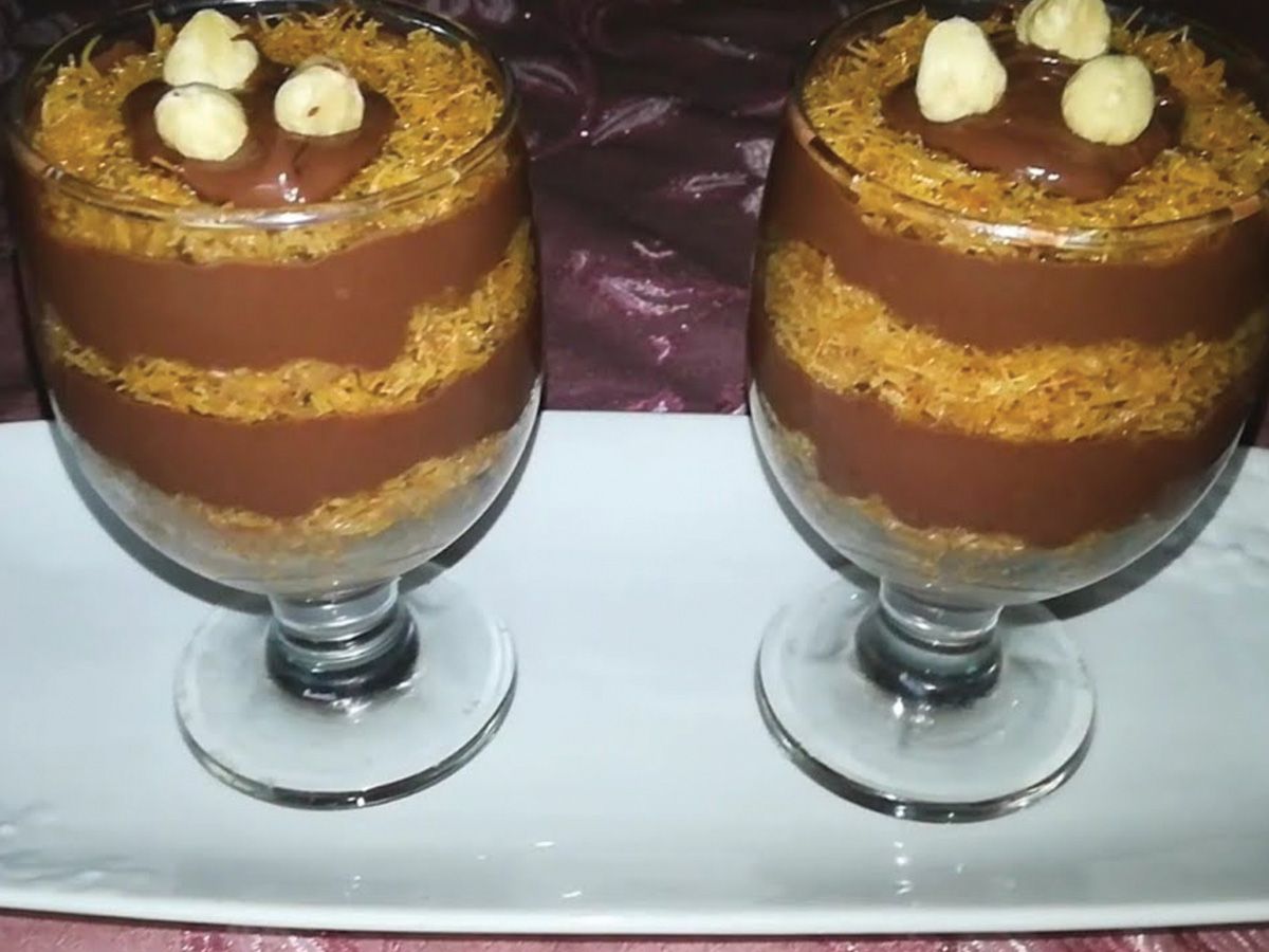 Nutella Kunafa Cup