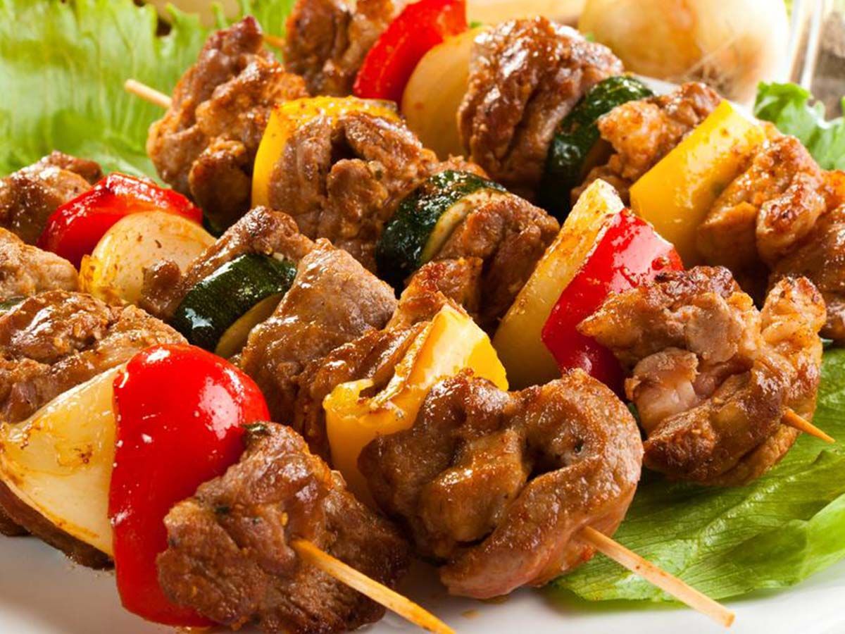 kebab Shokaf meat meal