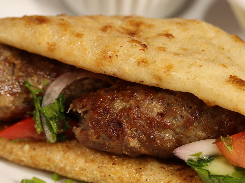 Veal Kebab Sandwich