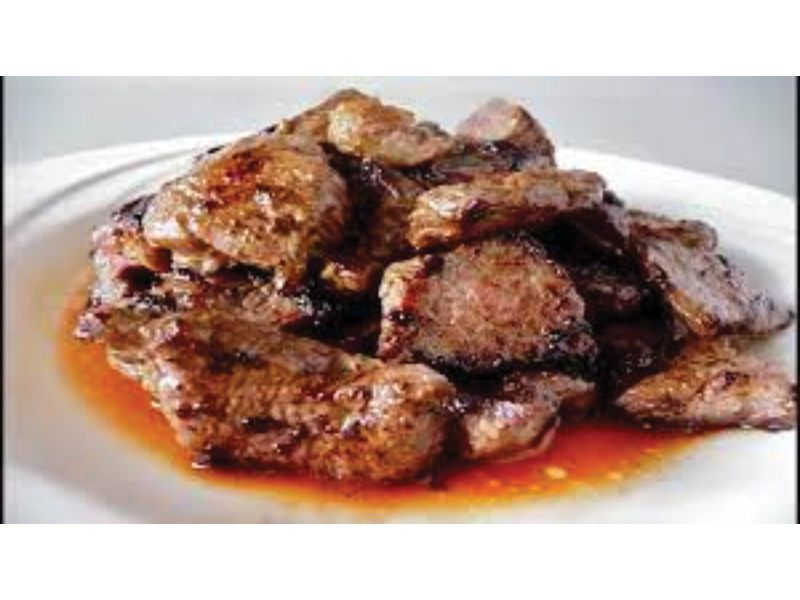 Veal cubes casserole