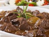 Veal Cubes With Grits Platter