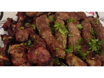 Mutton Kebab With Mutton Kofta