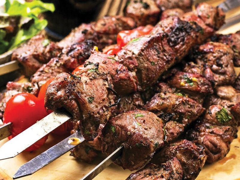 Net lamb Kebab