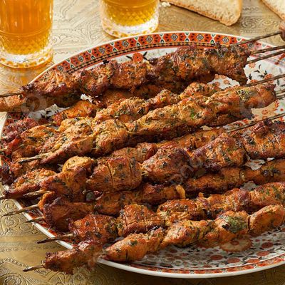 Mixed lamb kebab
