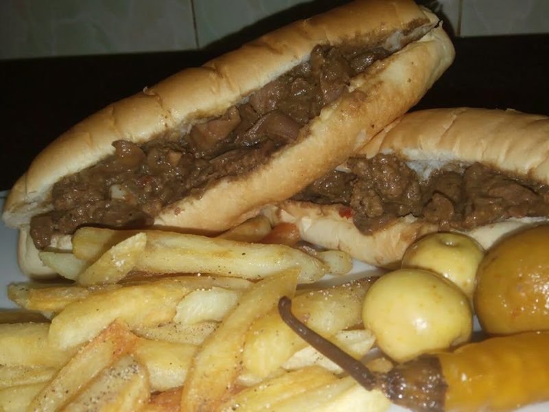 Liver And Giblets Sandwich