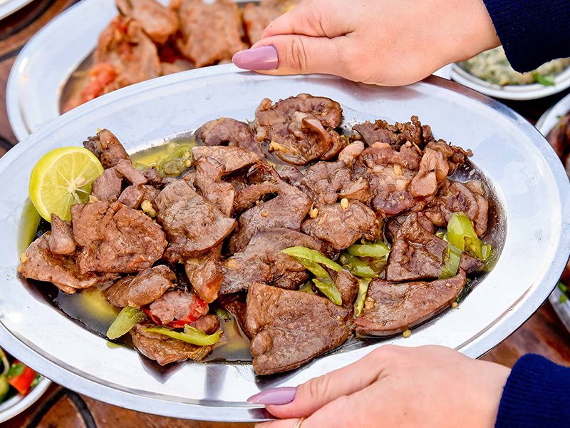 Roasted Veal Liver Pan