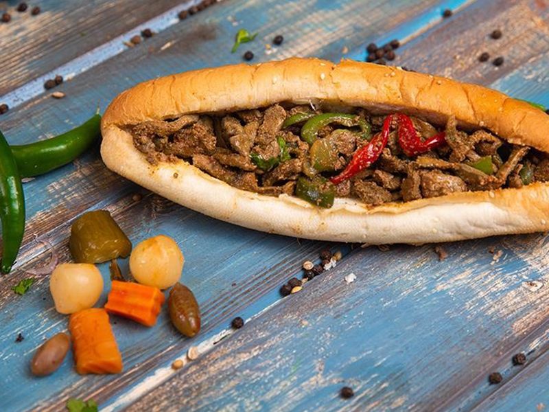 Baladi Liver WithTahini Medium Size Sandwich