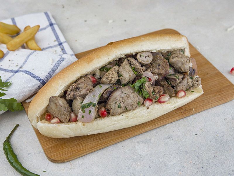 Grilled Liver Sandwich