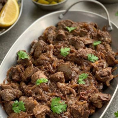 Grilled liver
