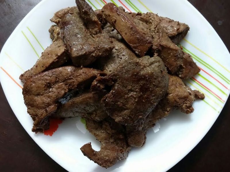charcoal grilled kilo Mutton liver