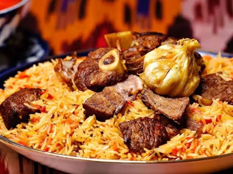 Kabsa With Mutton Meat Platter