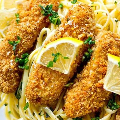 White Sauce Pasta Crispy