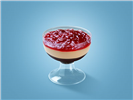 Pomegranate With Ice Cream Juice