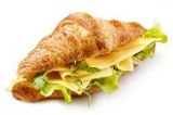 Croissant Sandwich With Cheddar Cheese