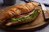 Croissant Sandwich And Smoked Beef
