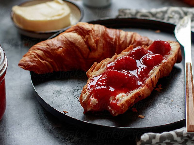 Strawberry Jam Croissant