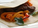 Chicken fajita crepe