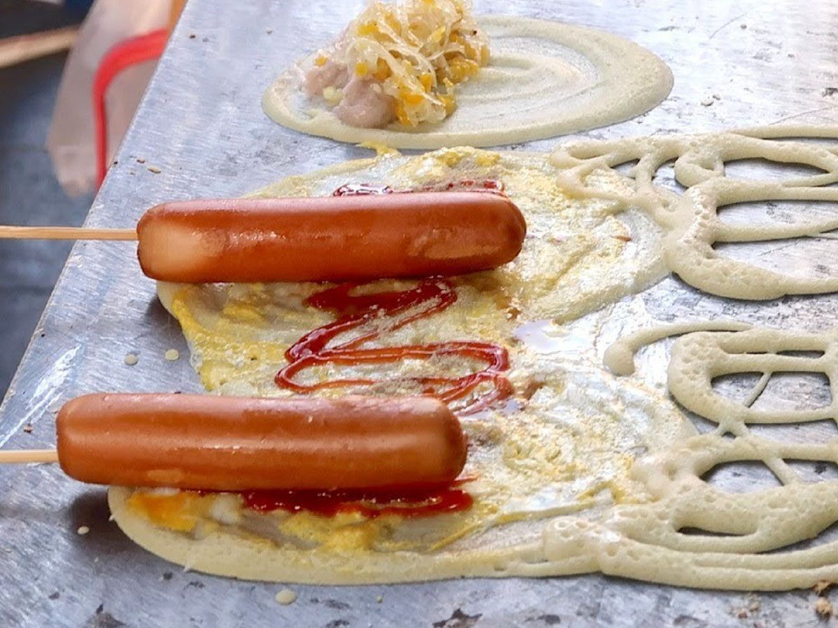 Hot Dog Crepe
